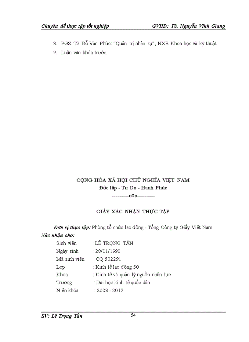 image for page Cải tiến hoạt động đào tạo nguồn nhân lực tại Tổng công ty giấy Việt Nam