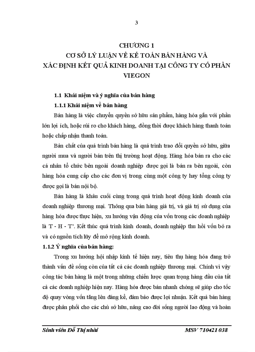 image for page Kế toán bán hàng và xác định kết quả kinh doanh tại công ty CP VIEGON