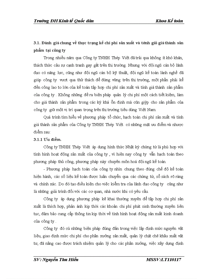 image for page Hoàn thiện kế toán chi phí sản xuất và tính giá thành sản phẩm tại công ty TNHH Thép Việt