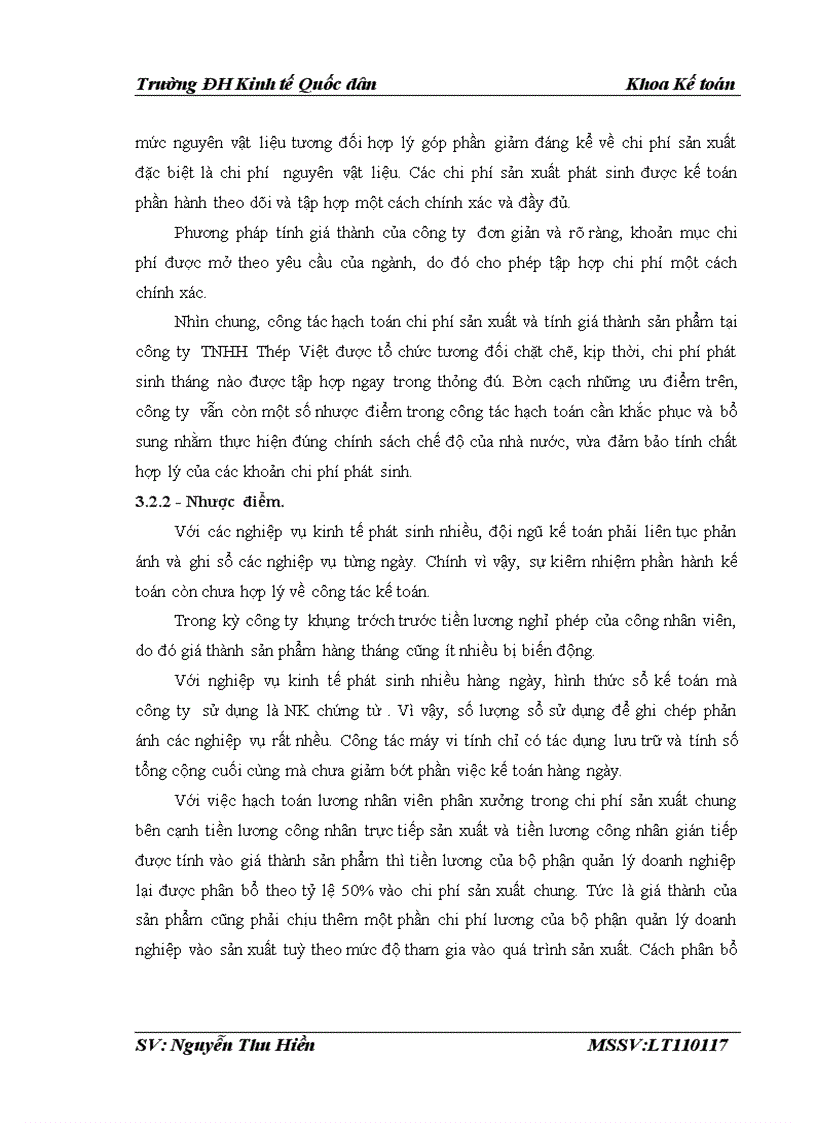image for page Hoàn thiện kế toán chi phí sản xuất và tính giá thành sản phẩm tại công ty TNHH Thép Việt