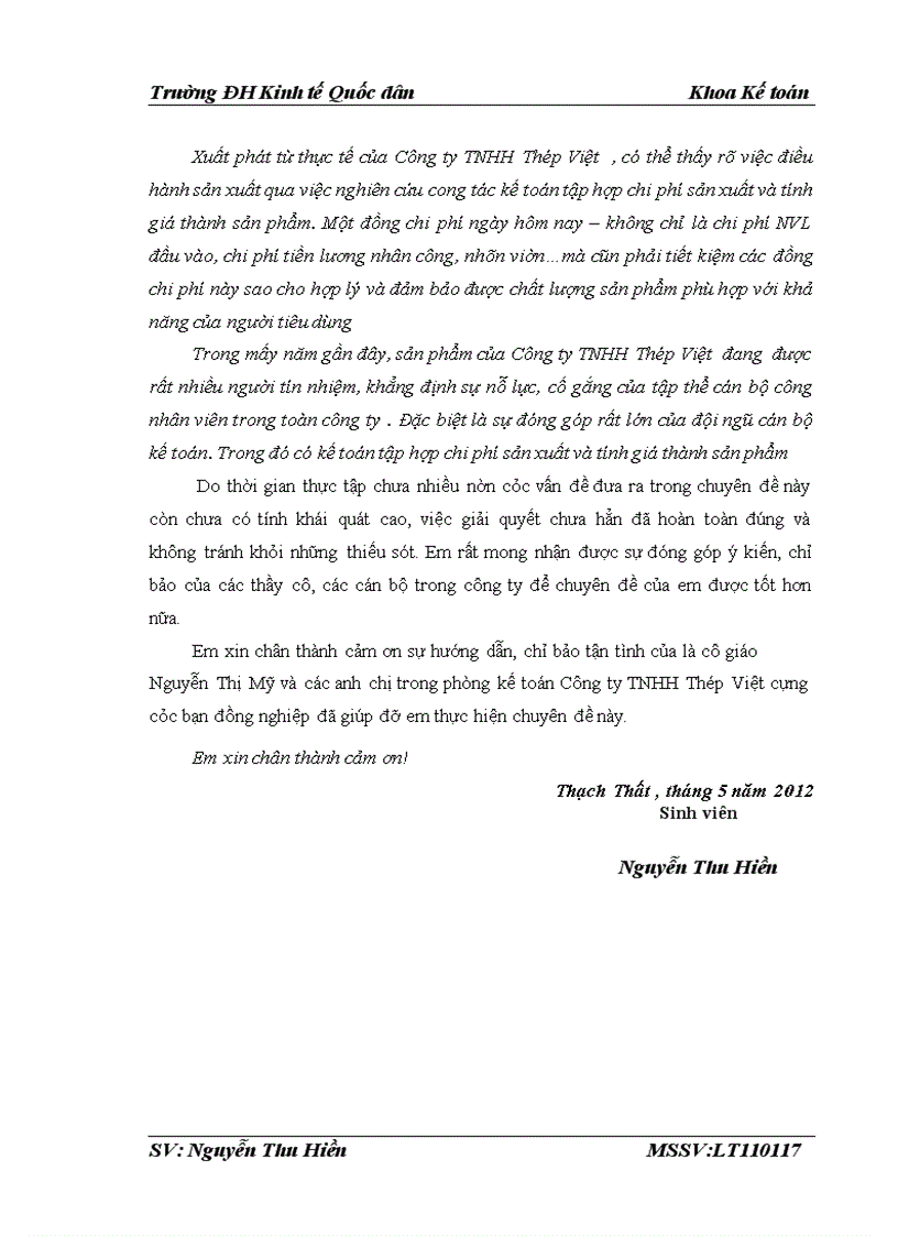 image for page Hoàn thiện kế toán chi phí sản xuất và tính giá thành sản phẩm tại công ty TNHH Thép Việt