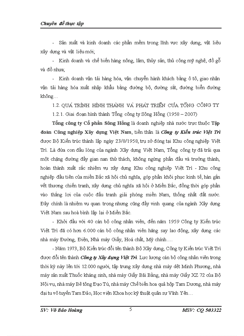 image for page Hoàn thiện công tác quản lý dự án đầu tư xây dựng dân dụng tại Tổng công ty Sông Hồng