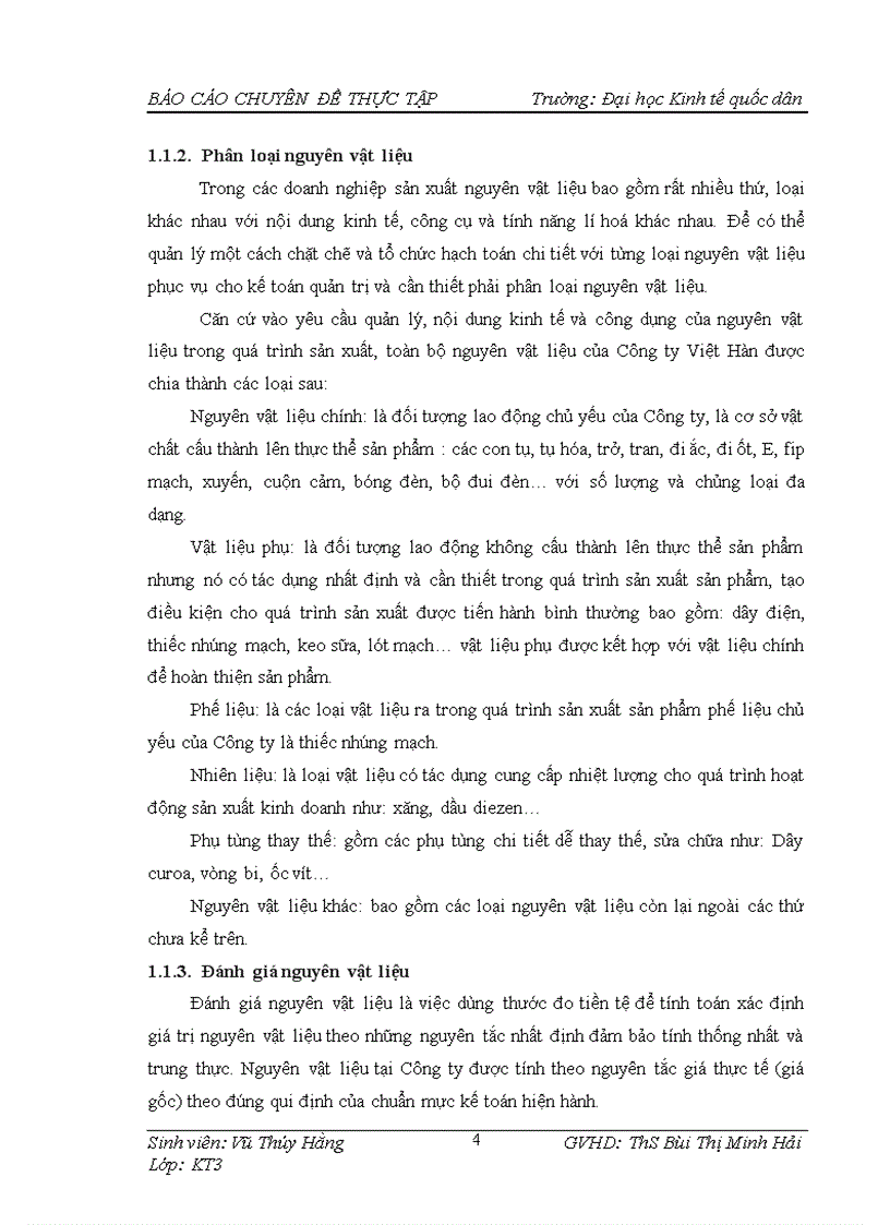image for page Hoàn thiện kế toán nguyên vật liệu ở Công ty Cổ phần Công nghệ Điện tử và Thương mại Việt Hàn 1
