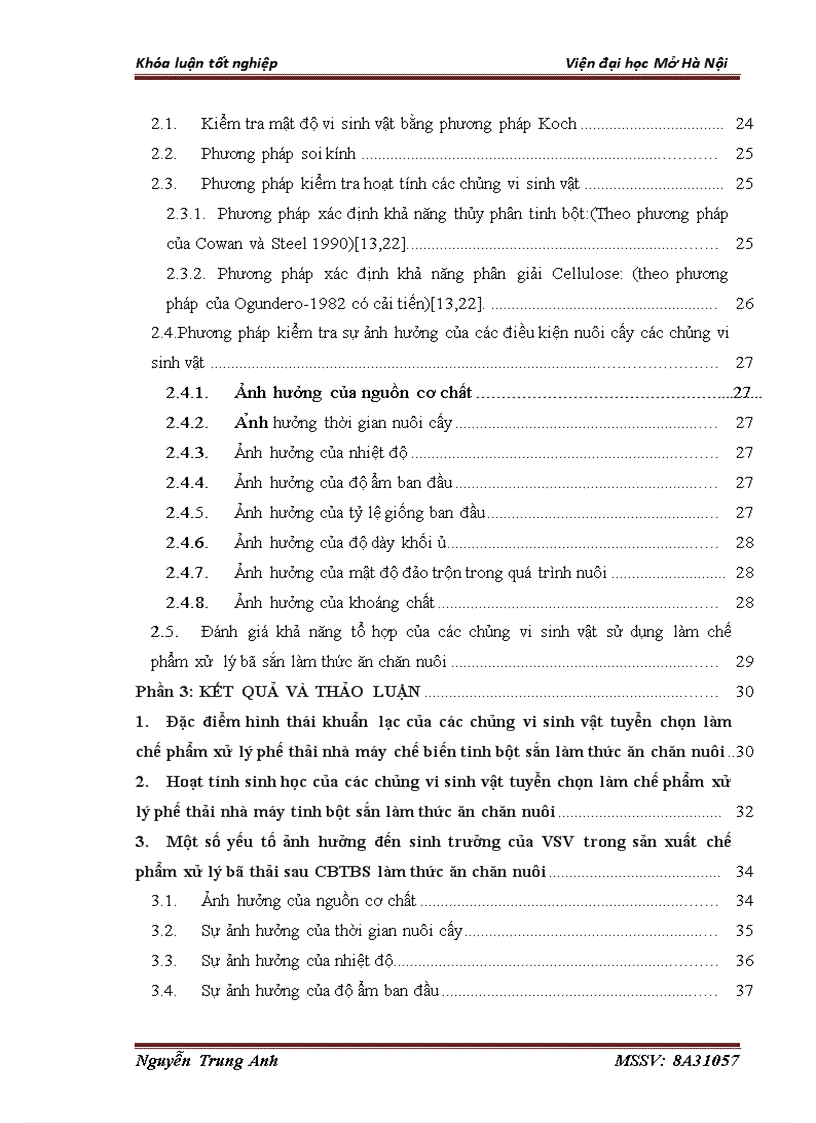 image for page Nghiên cứu một số yếu tố ảnh hưởng đến sinh trưởng của vi sinh vật sử dụng trong sản xuất chế phẩm xử lý bã thải sau CBTBS làm thức ăn chăn nuôi