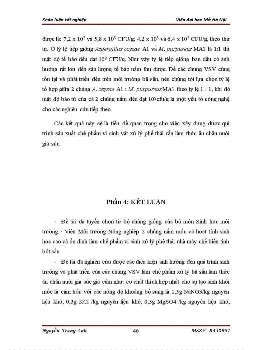image for page Nghiên cứu một số yếu tố ảnh hưởng đến sinh trưởng của vi sinh vật sử dụng trong sản xuất chế phẩm xử lý bã thải sau CBTBS làm thức ăn chăn nuôi