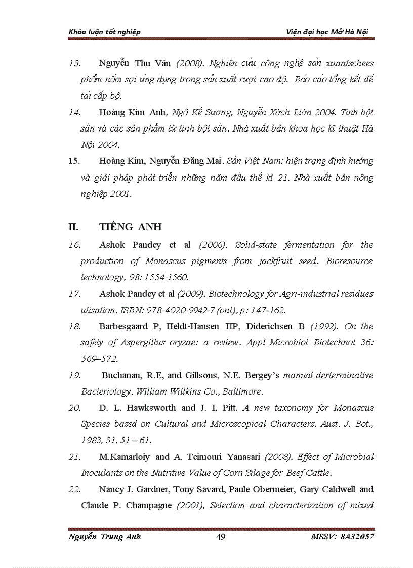 image for page Nghiên cứu một số yếu tố ảnh hưởng đến sinh trưởng của vi sinh vật sử dụng trong sản xuất chế phẩm xử lý bã thải sau CBTBS làm thức ăn chăn nuôi