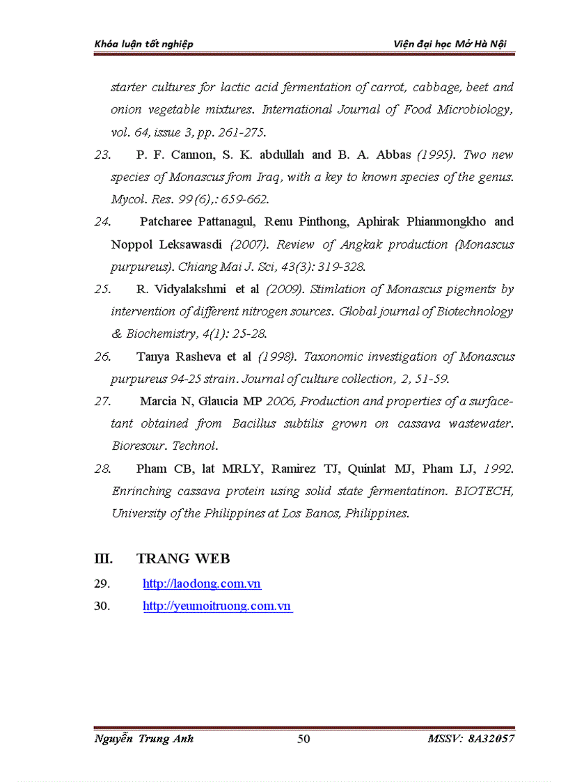 image for page Nghiên cứu một số yếu tố ảnh hưởng đến sinh trưởng của vi sinh vật sử dụng trong sản xuất chế phẩm xử lý bã thải sau CBTBS làm thức ăn chăn nuôi