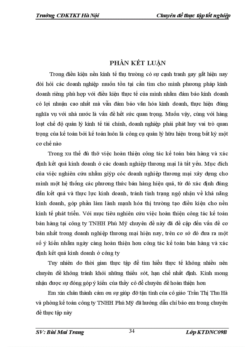 image for page Tổ chức công tác kế toán bán hàng và xác định kết quả kinh doanh tại công ty TNHH Phú Mỹ