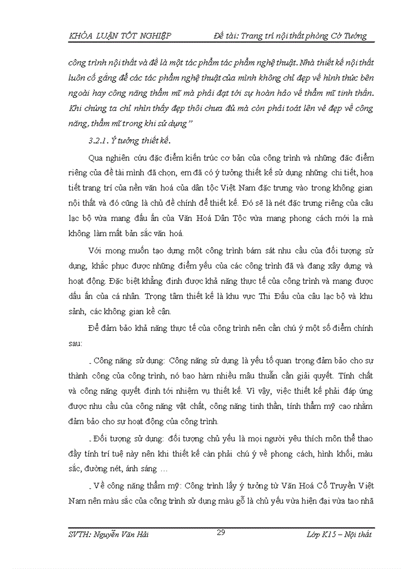 image for page Thiết kế nội thất câu lạc bộ Cờ tướng trong câu lạc bộ thanh niên Hà Nội
