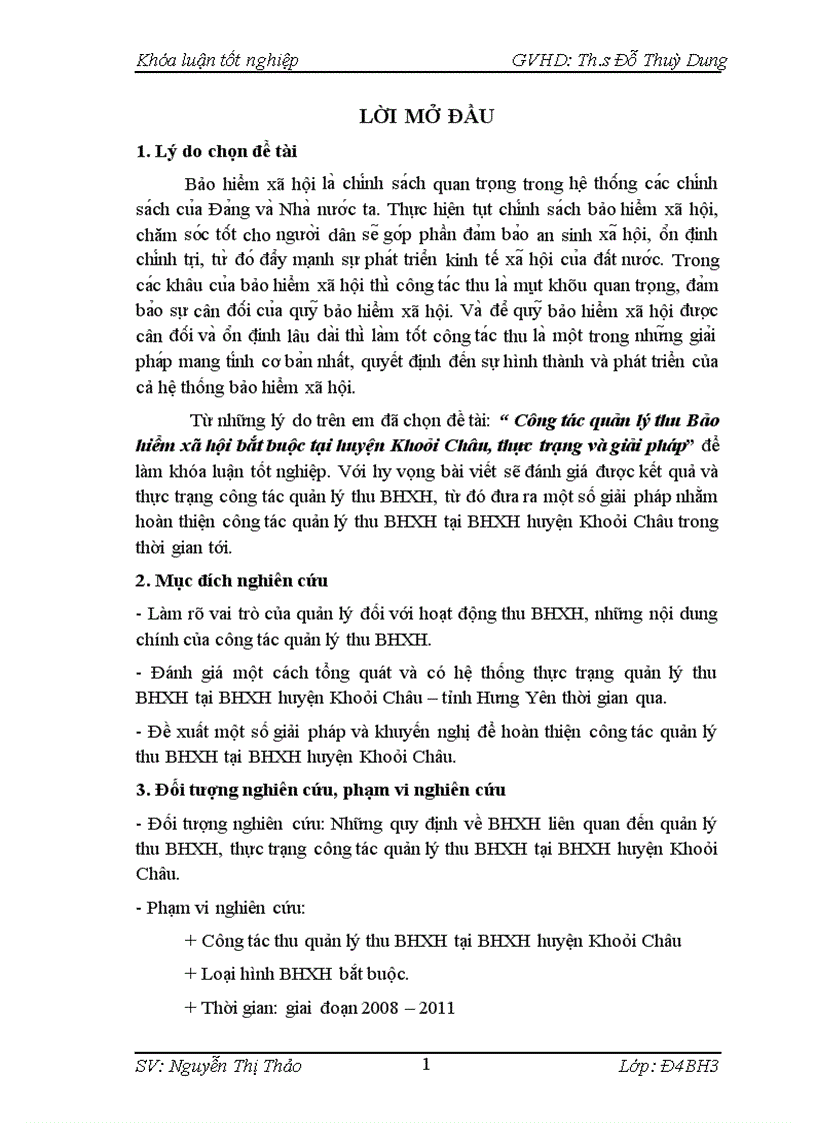 image for page Công tác quản lý thu Bảo hiểm xã hội bắt buộc tại huyện Khoái Châu thực trạng và giải pháp