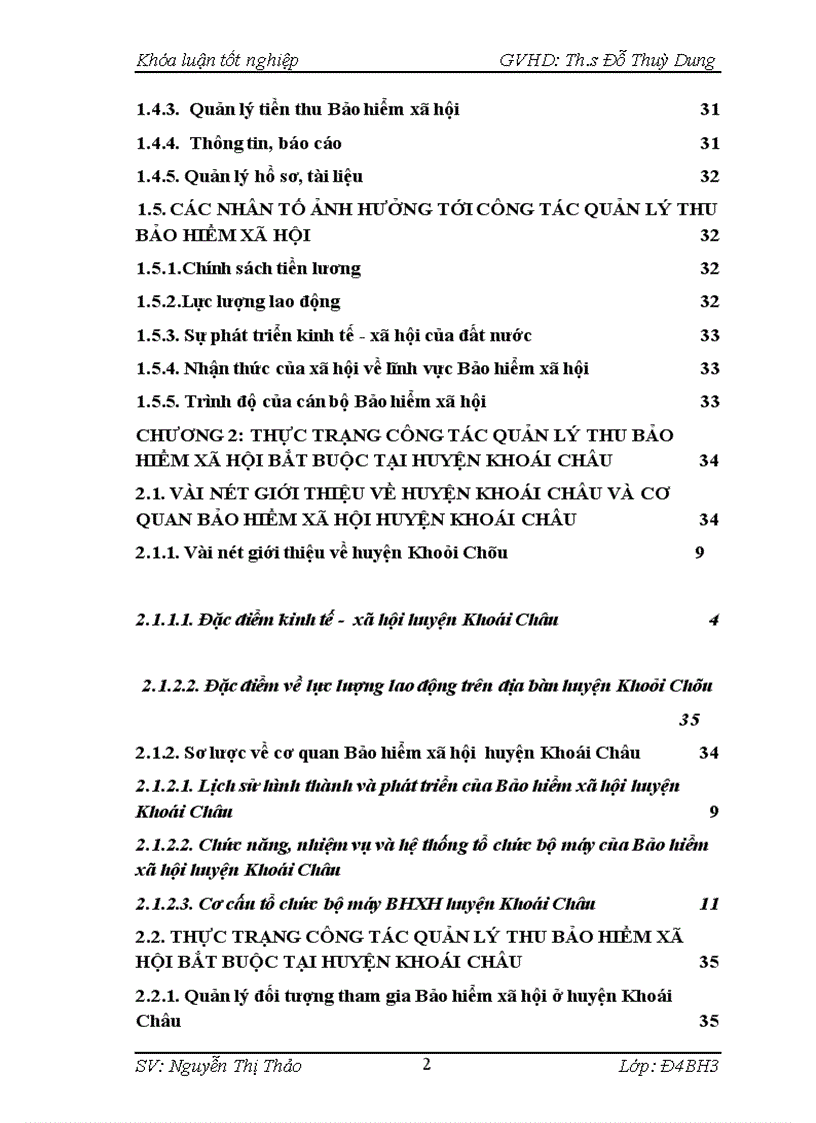image for page Công tác quản lý thu Bảo hiểm xã hội bắt buộc tại huyện Khoái Châu thực trạng và giải pháp 1