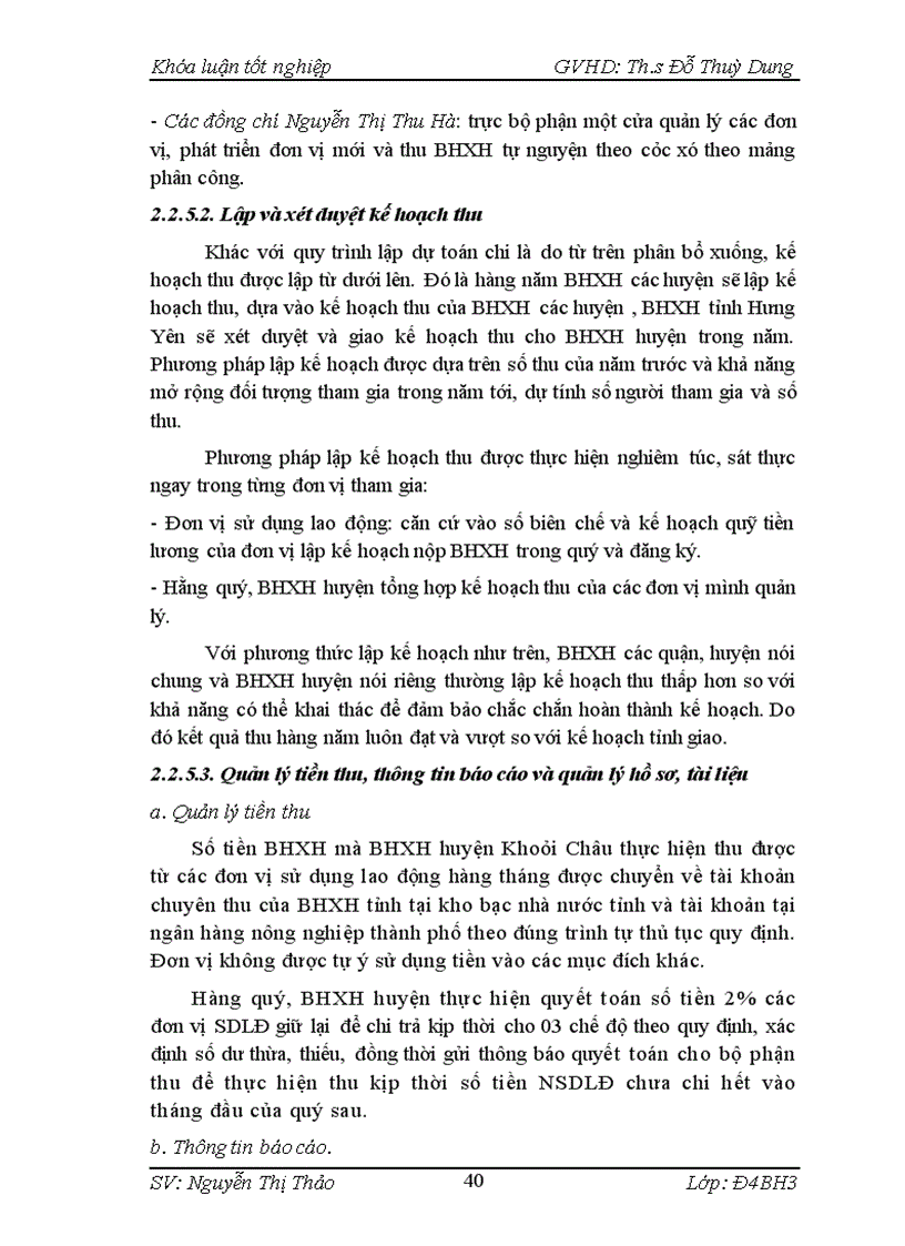 image for page Công tác quản lý thu Bảo hiểm xã hội bắt buộc tại huyện Khoái Châu thực trạng và giải pháp 1