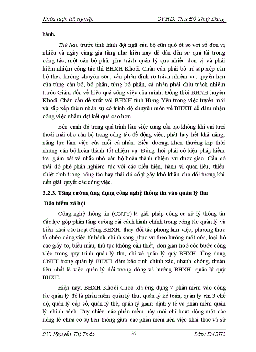 image for page Công tác quản lý thu Bảo hiểm xã hội bắt buộc tại huyện Khoái Châu thực trạng và giải pháp 1