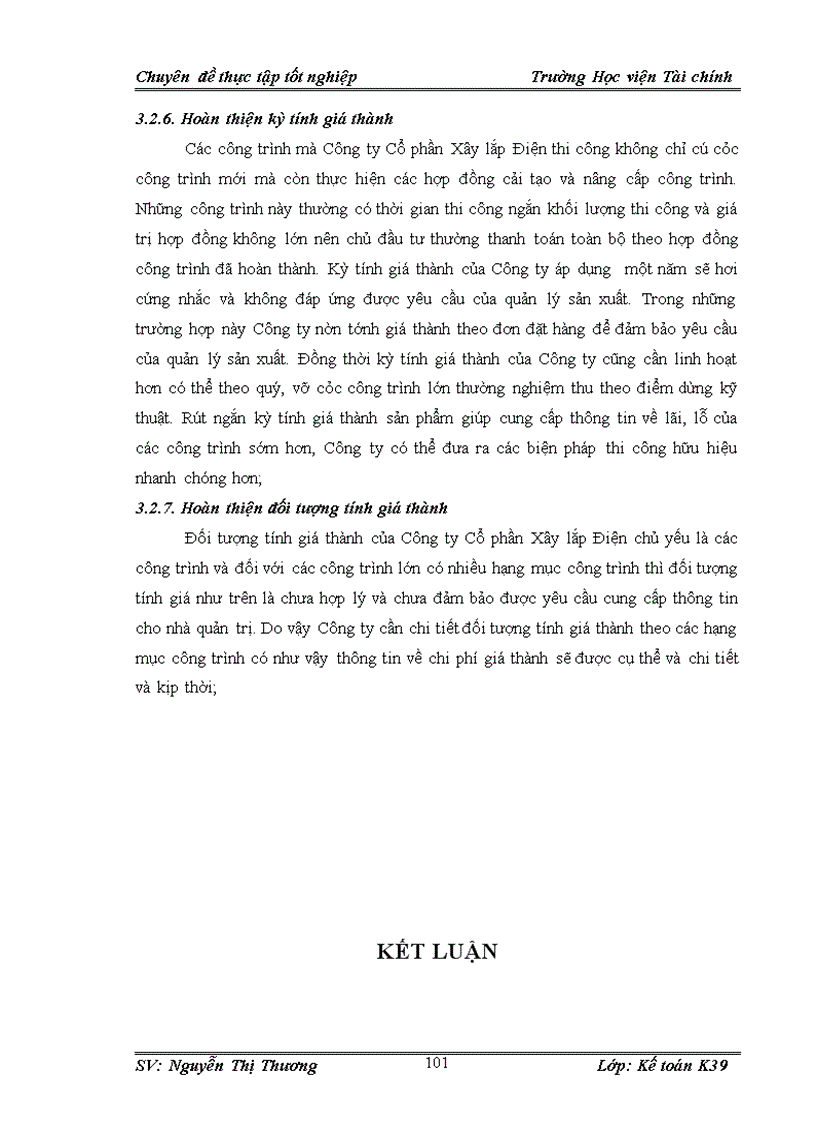 image for page Tổ chức kế toán chi phí sản xuất và tính giá thành sản phẩm xây lắp tại Công ty Cổ phần Xây lắp Điện