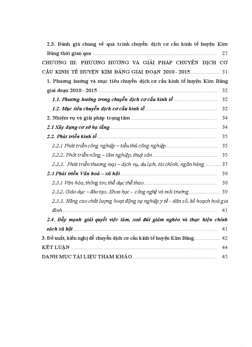image for page Chuyển dịch cơ cấu kinh tế huyện Kim Bảng theo hướng CNH HĐH giai đoạn 2010 2015