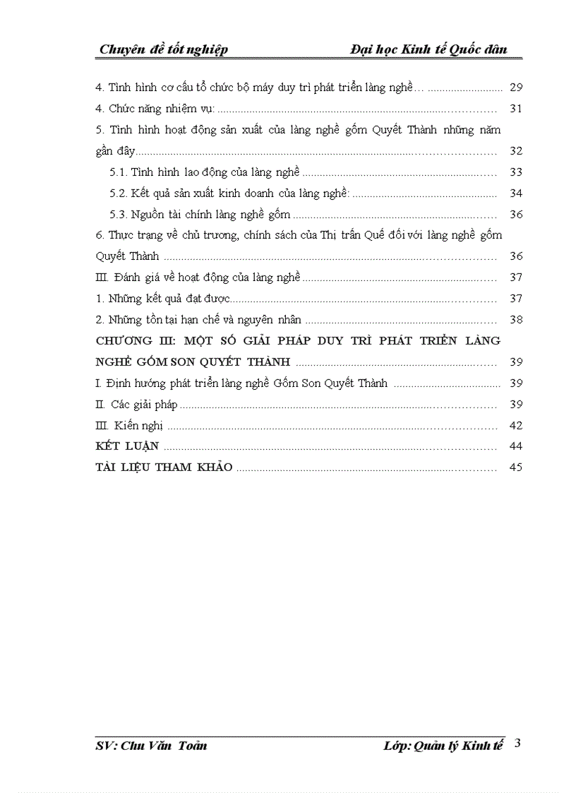 image for page Thực trạng và một số giải pháp duy trì phát triển làng nghề gốm Quyết Thành Thị trấn Quế