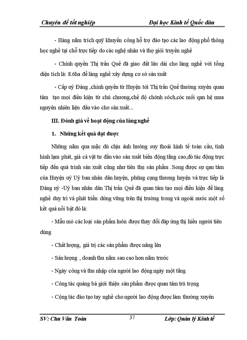 image for page Thực trạng và một số giải pháp duy trì phát triển làng nghề gốm Quyết Thành Thị trấn Quế