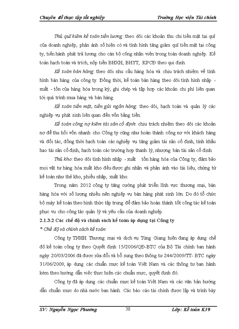 image for page Tổ chức công tác kế toán bán hàng và xác định kết quả kinh doanh tại Công ty TNHH Thương mại và dịch vụ Tùng Giang