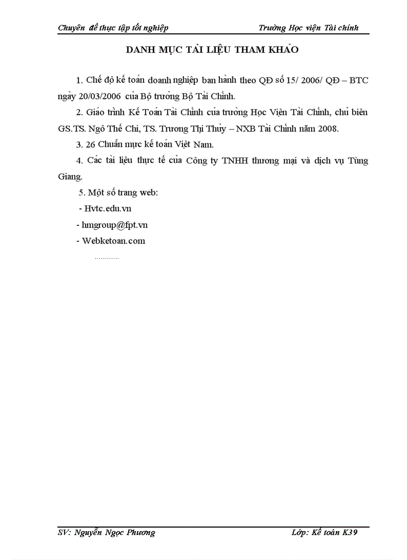 image for page Tổ chức công tác kế toán bán hàng và xác định kết quả kinh doanh tại Công ty TNHH Thương mại và dịch vụ Tùng Giang