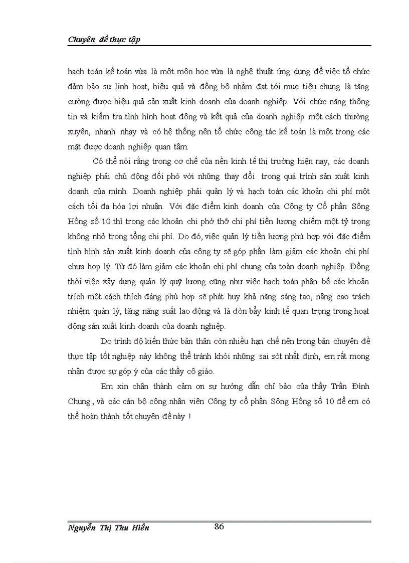 image for page Hoàn thiện kế toán tiền lương và các khoản trích theo lương tại Công ty Cổ phần Sông Hồng số 10 1