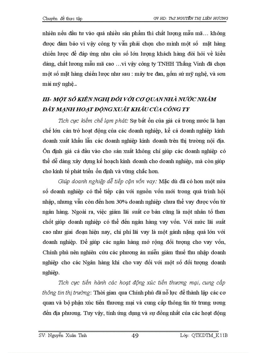 image for page Giải pháp đảy mạnh xuất khẩu mặt hàng Thủ công mỹ nghệ tại công ty TNHH Thắng Vinh