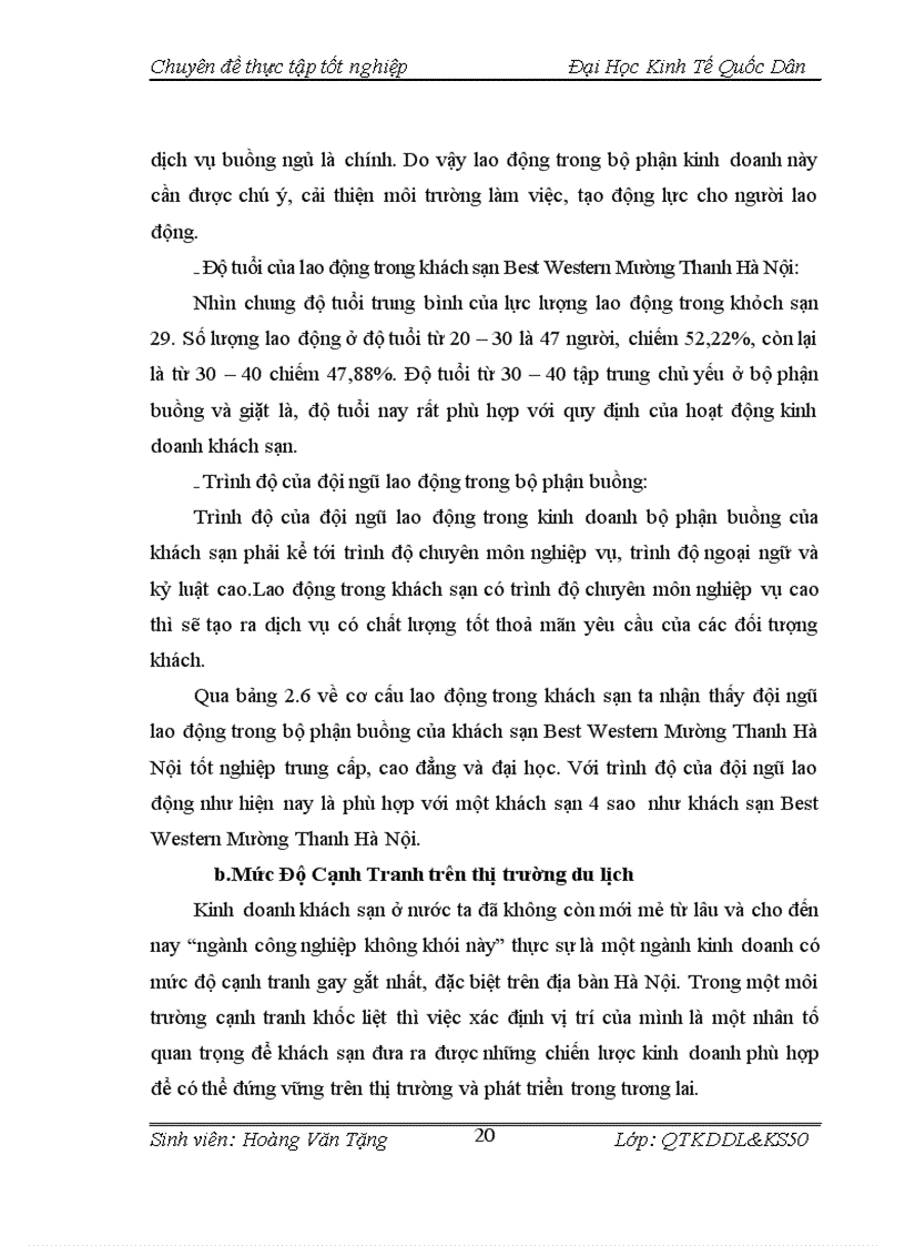 image for page Một số giải pháp nhằm nâng cao chất lượng dịch vụ buồng tại khách sạn Best Western Mường Thanh Hà Nội