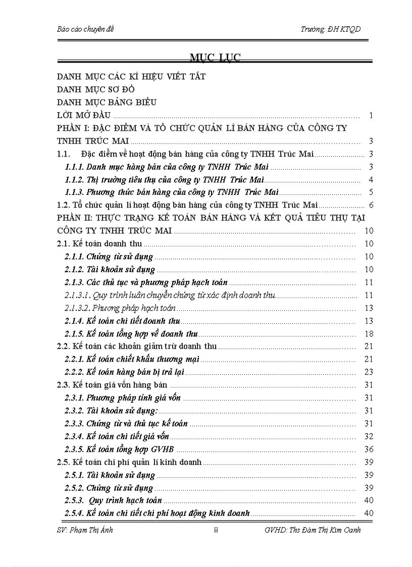 image for page Hoàn thiện kế toán bán hàng và xác định kết quả tiêu thụ tại công ty TNHH Trúc Mai