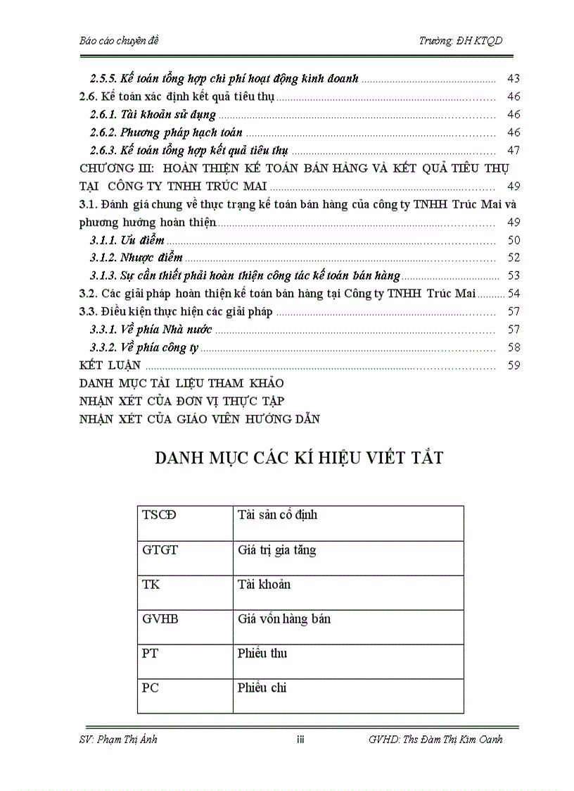 image for page Hoàn thiện kế toán bán hàng và xác định kết quả tiêu thụ tại công ty TNHH Trúc Mai