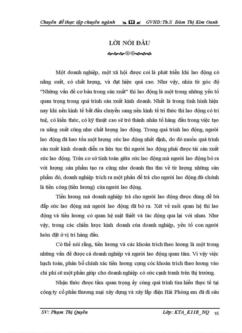 image for page Hoàn thiện kế toán tiền lương và các khoản trích theo lương tại công ty cổ phần thương mại xây dựng và xây lắp điện Hải Phòng