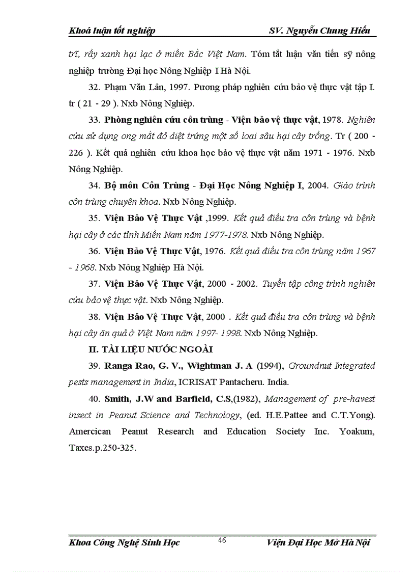 image for page Điều tra nghiên cứu sự đa dạng về thành phần loài côn trùng và đặc điểm sinh học sinh thái của sâu xám Agrotis ypsilon Trên cây lạc tại vùng ngoại thành Hà Nội vụ Xuân Hè 2012