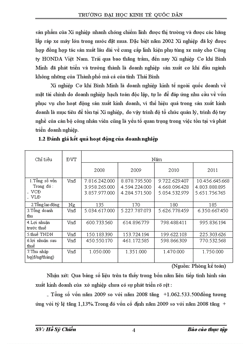 image for page Báo cáo thực tập tại Xí nghiệp cơ khí Bình Minh