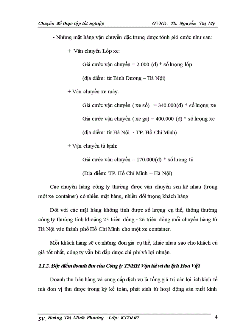 image for page Hoàn thiện kế toán doanh thu tại công ty TNHH vận tải và du lịch Hoa Việt