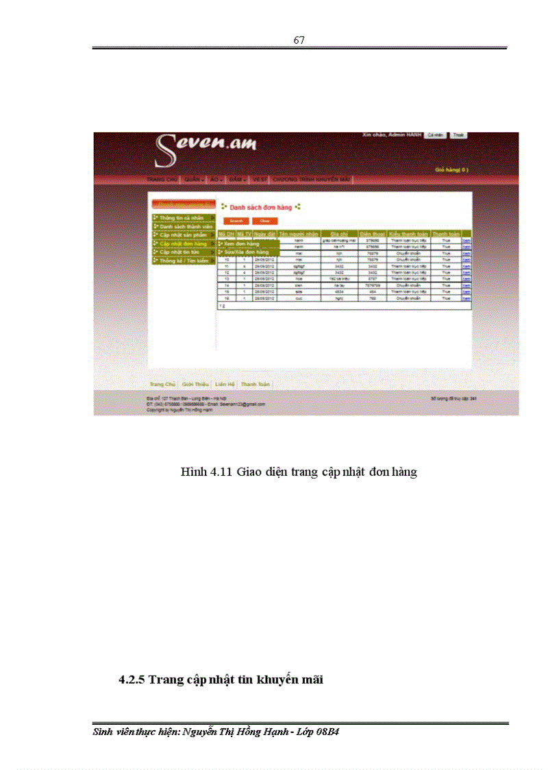 image for page Xây dựng website giới thiệu và bán sản phẩm cho công ty Seven am