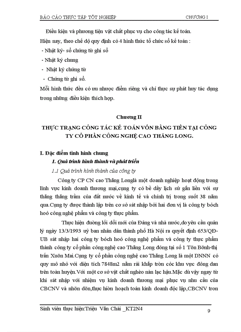 image for page Kế toán vốn bằng tiền tại công ty cổ phần công nghệ cao Thăng Long