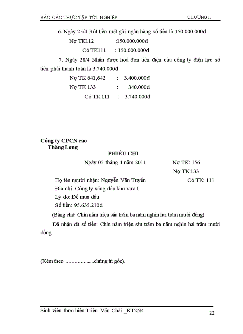 image for page Kế toán vốn bằng tiền tại công ty cổ phần công nghệ cao Thăng Long