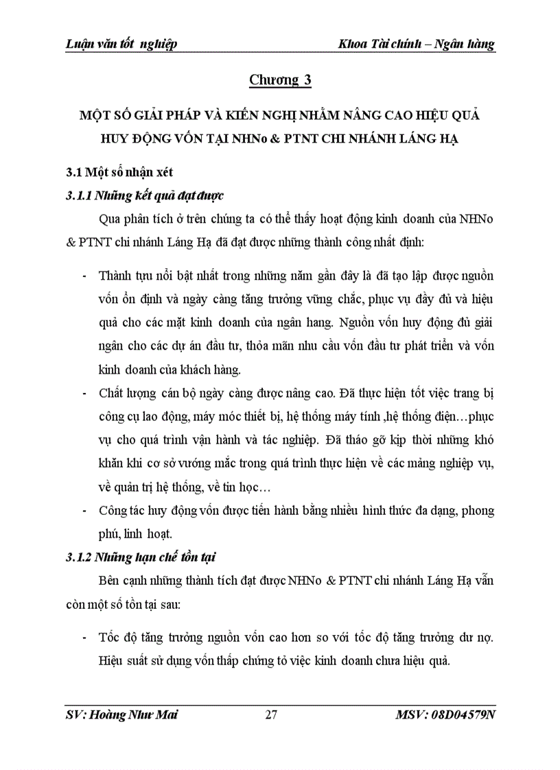 image for page Một số giải pháp nâng cao hiệu quả huy động vốn tại NHNo PTNT chi nhánh Láng Hạ