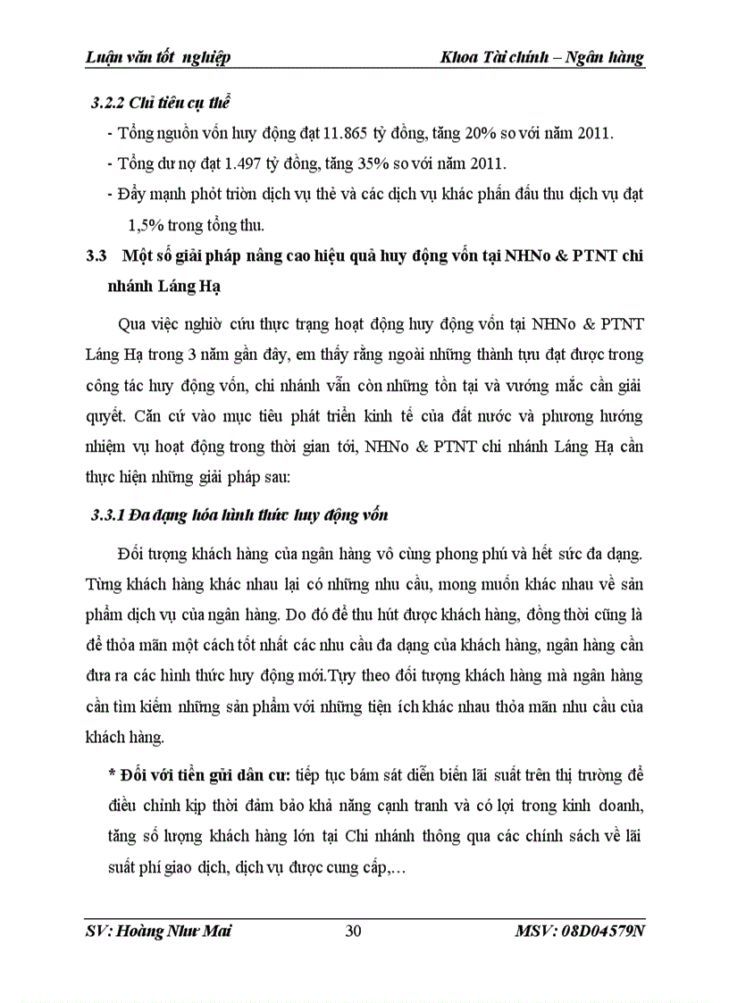 image for page Một số giải pháp nâng cao hiệu quả huy động vốn tại NHNo PTNT chi nhánh Láng Hạ
