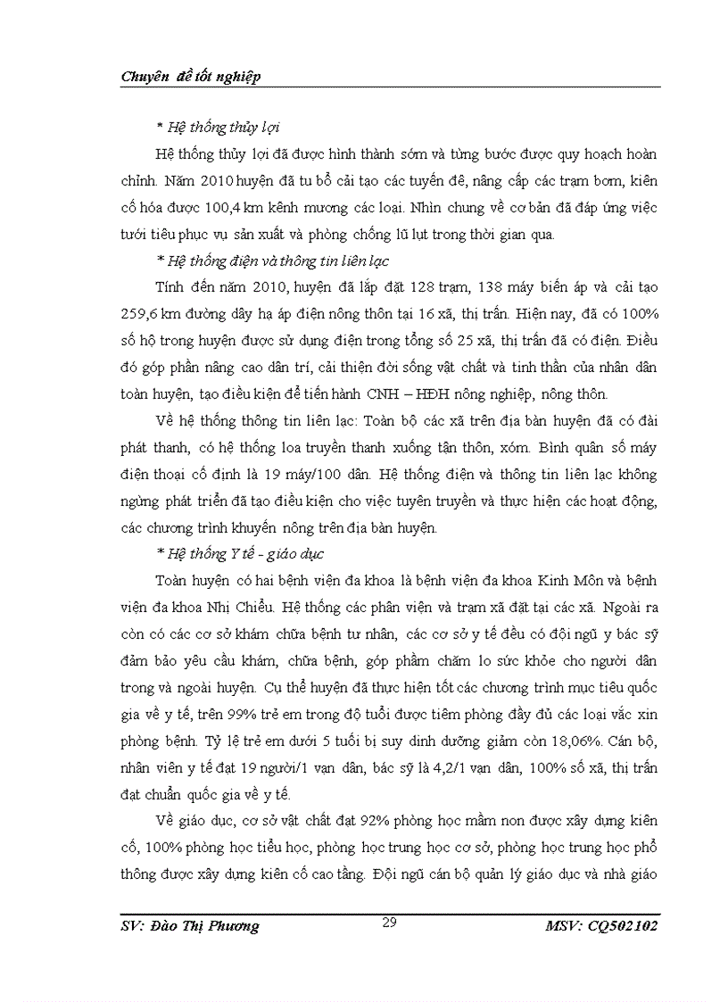 image for page Thực trạng chuyển dịch cơ cấu kinh tế nông nghiệp theo ngành ở huyện kinh môn hải dương