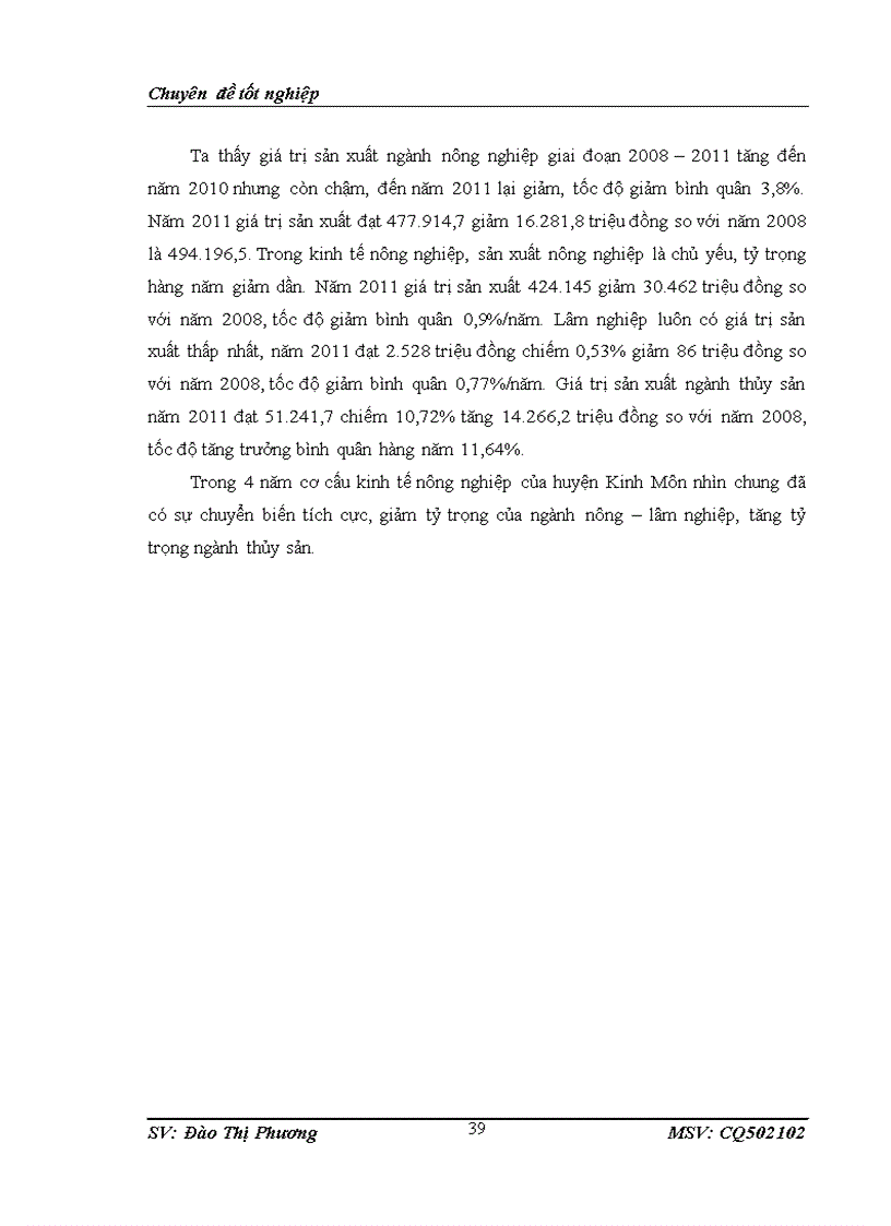 image for page Thực trạng chuyển dịch cơ cấu kinh tế nông nghiệp theo ngành ở huyện kinh môn hải dương