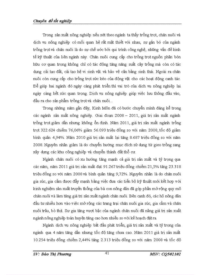 image for page Thực trạng chuyển dịch cơ cấu kinh tế nông nghiệp theo ngành ở huyện kinh môn hải dương