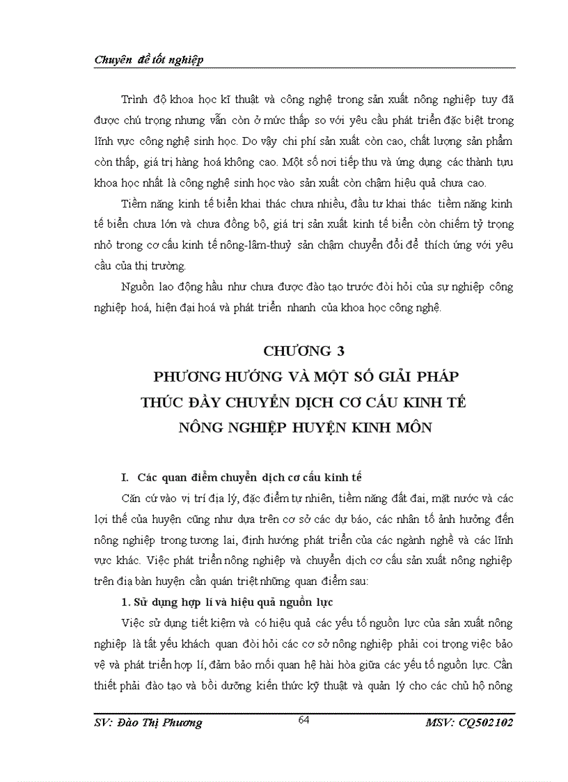 image for page Thực trạng chuyển dịch cơ cấu kinh tế nông nghiệp theo ngành ở huyện kinh môn hải dương