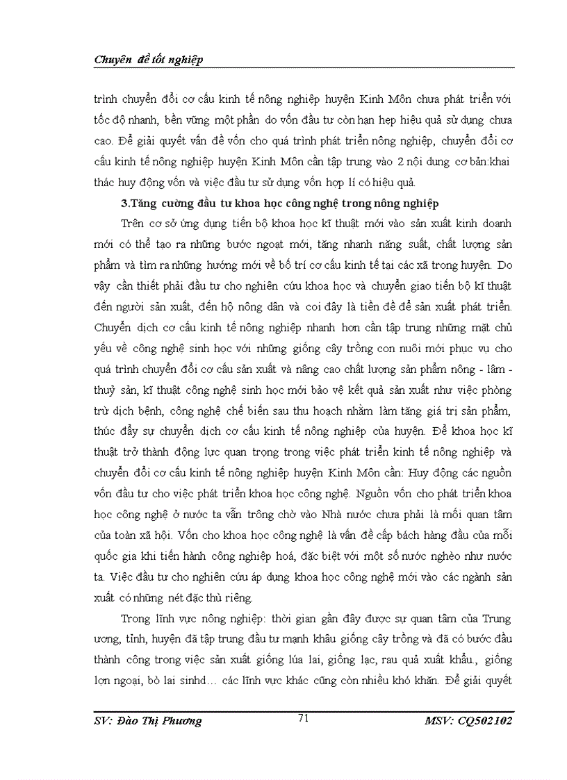 image for page Thực trạng chuyển dịch cơ cấu kinh tế nông nghiệp theo ngành ở huyện kinh môn hải dương