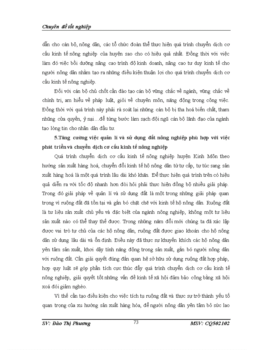 image for page Thực trạng chuyển dịch cơ cấu kinh tế nông nghiệp theo ngành ở huyện kinh môn hải dương