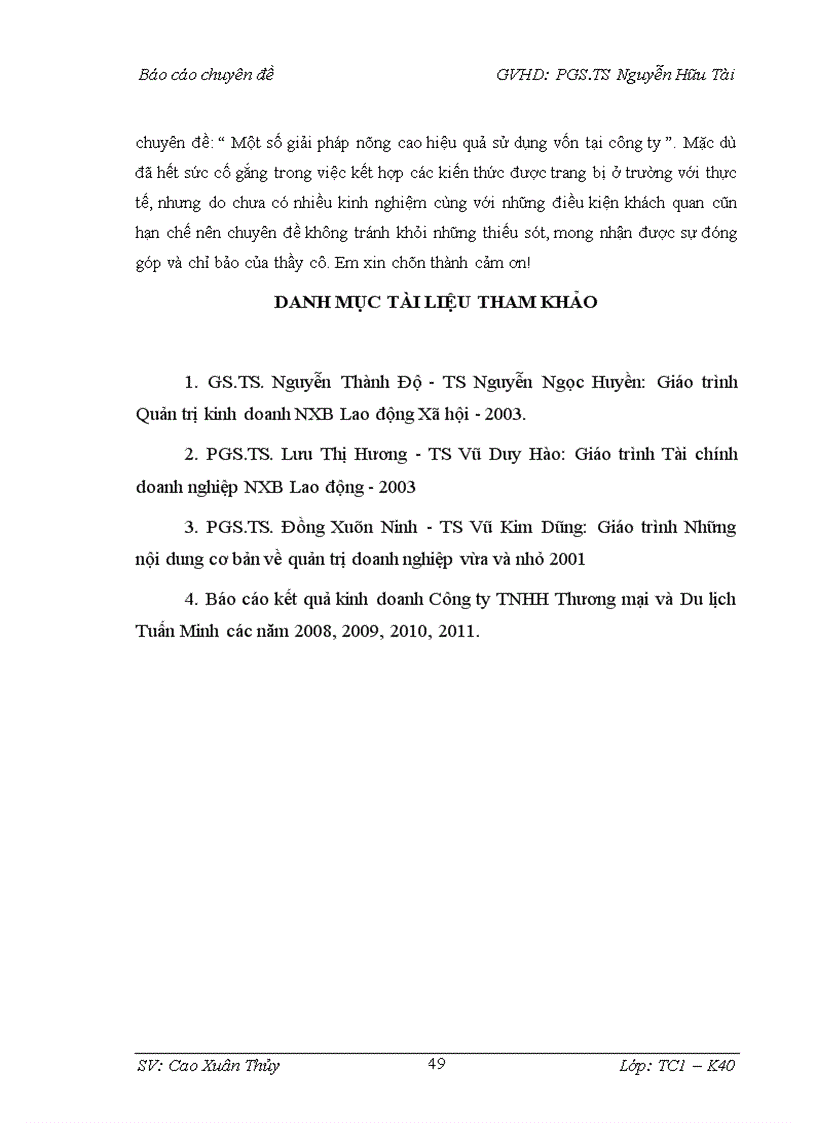 image for page Một số giải pháp nâng cao hiệu quả sử dụng vốn tại Công ty TNHH Thương Mại và Du Lịch Tuấn Minh