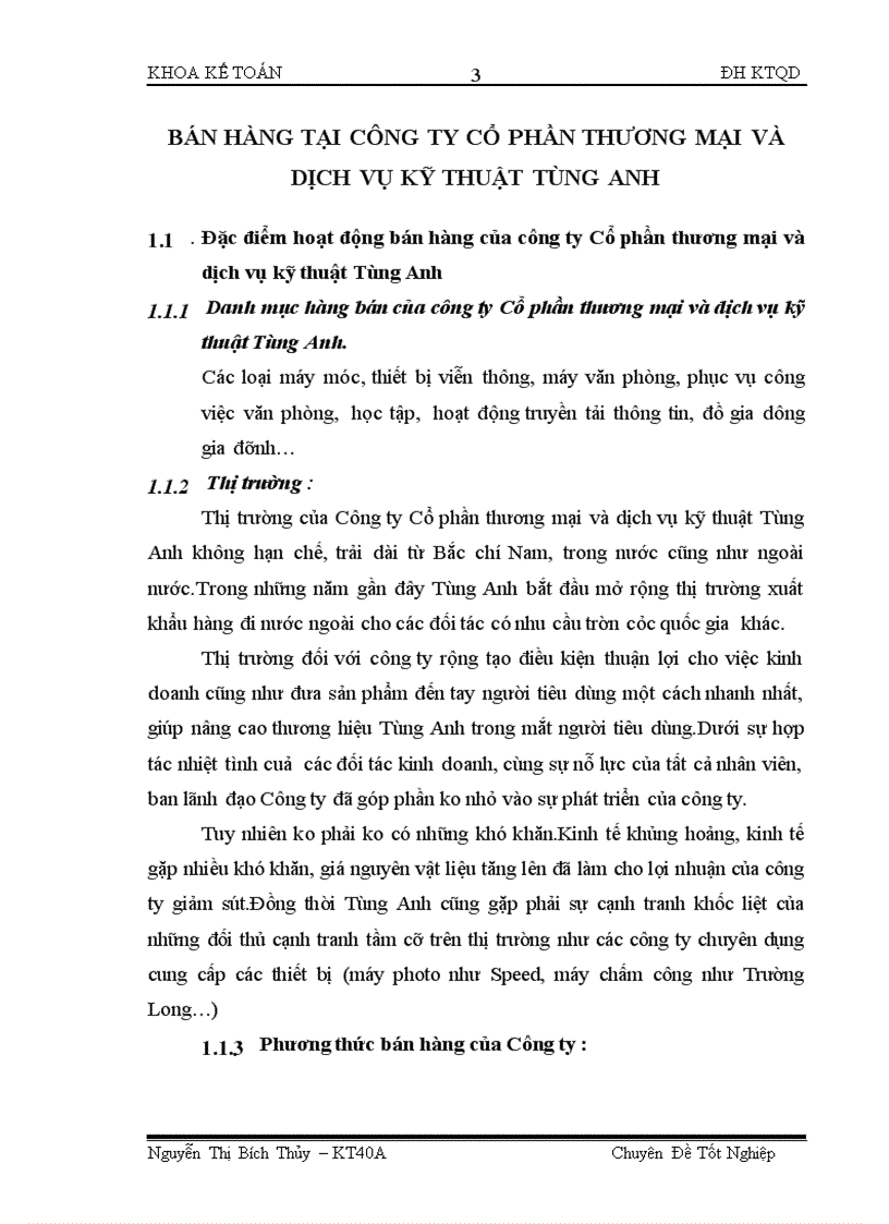 image for page Hoàn thiện kế toán bán hàng và xác định kết quả bán hàng tại công ty cổ phần Thương mại và dịch vụ Kỹ thuật Tùng Anh