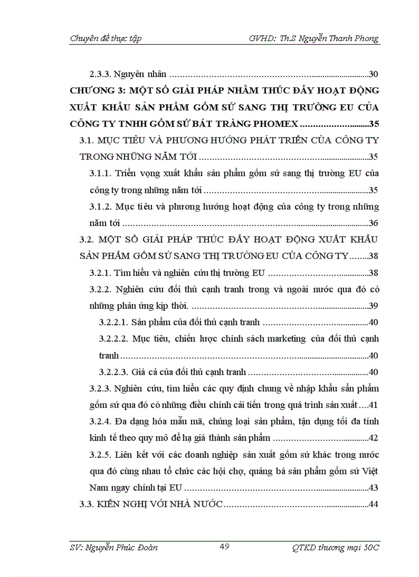 image for page Giải pháp thúc đẩy hoạt động xuất khẩu sản phẩm gốm sứ sang thị trường EU của công ty TNHH gốm sứ Bát Tràng Phomex