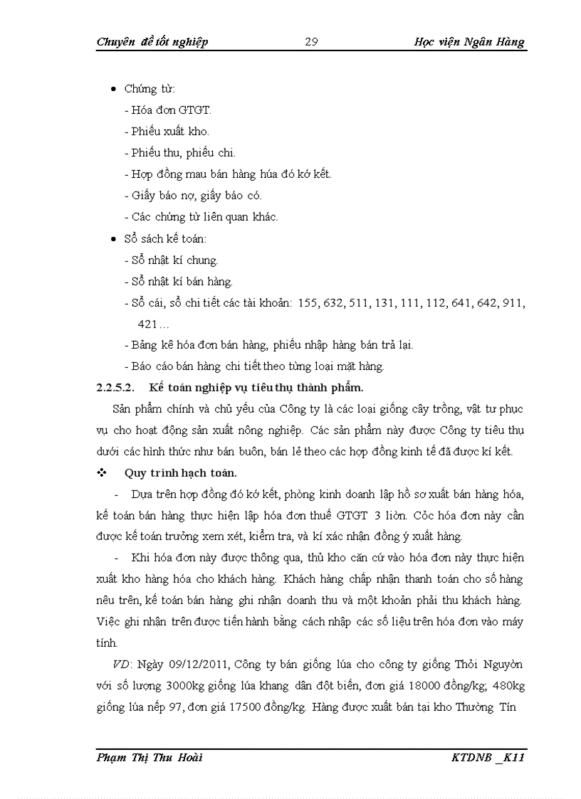 image for page Kế toán tiêu thụ thành phẩm và xác định kết quả tiêu thụ thánh phẩm tại công ty Cổ phần Giống cây trồng Trung Ương 1