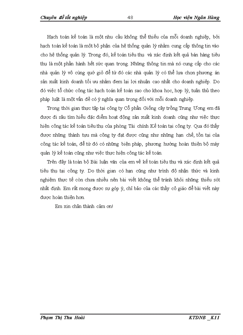 image for page Kế toán tiêu thụ thành phẩm và xác định kết quả tiêu thụ thánh phẩm tại công ty Cổ phần Giống cây trồng Trung Ương 1