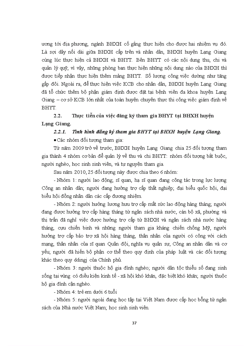 image for page Thực trạng đăng ký tham gia và thanh toán chi phí KCB BHYT tại BHXH huyện Lạng Giang