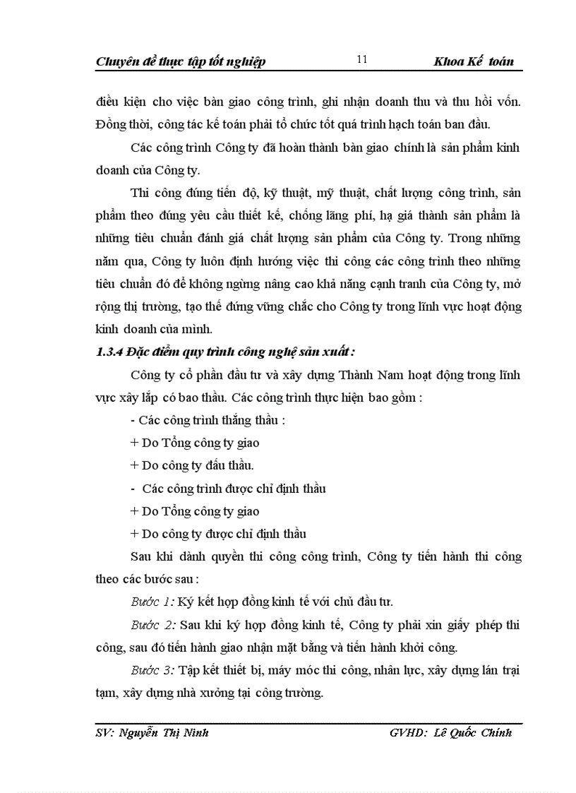 image for page Hoàn thiện kế toán chi phí sản xuất và tính giá thành sản phẩm xây lắp tại Công ty cổ phần đầu tư và xây dựng Thành Nam